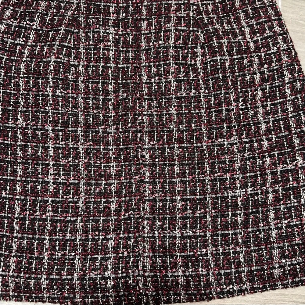 LOFT Burgundy Cabernet A-Line Mini Skirt - Picture 6 of 6
